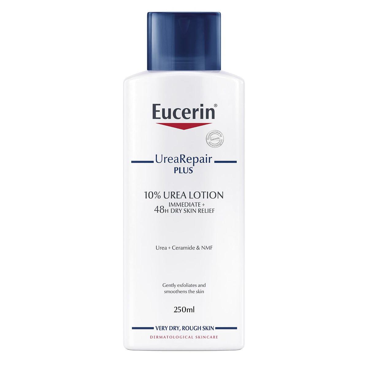 Eucerin UreaRepair Plus 10% Urea Body Lotion with Ceramide, Immediate 48-Hour Relief for Dry Skin, Daily Body Moisturizer for Dehydrated Skin, Suitable for Mature & Diabetic Skin - 250ml