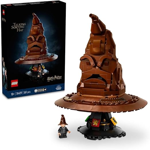 LEGO Harry Potter Talking Sorting Hat Set, Model Kit for Adults to build with 31 Randomised Sounds and a Character Minifigure, Wizarding World Gifts for Men, Women, Him or Her 76429