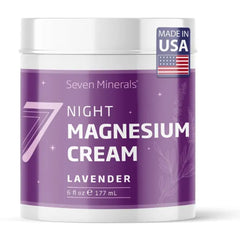 Seven Minerals Night Magnesium Cream - Lavender - 6 fl oz
