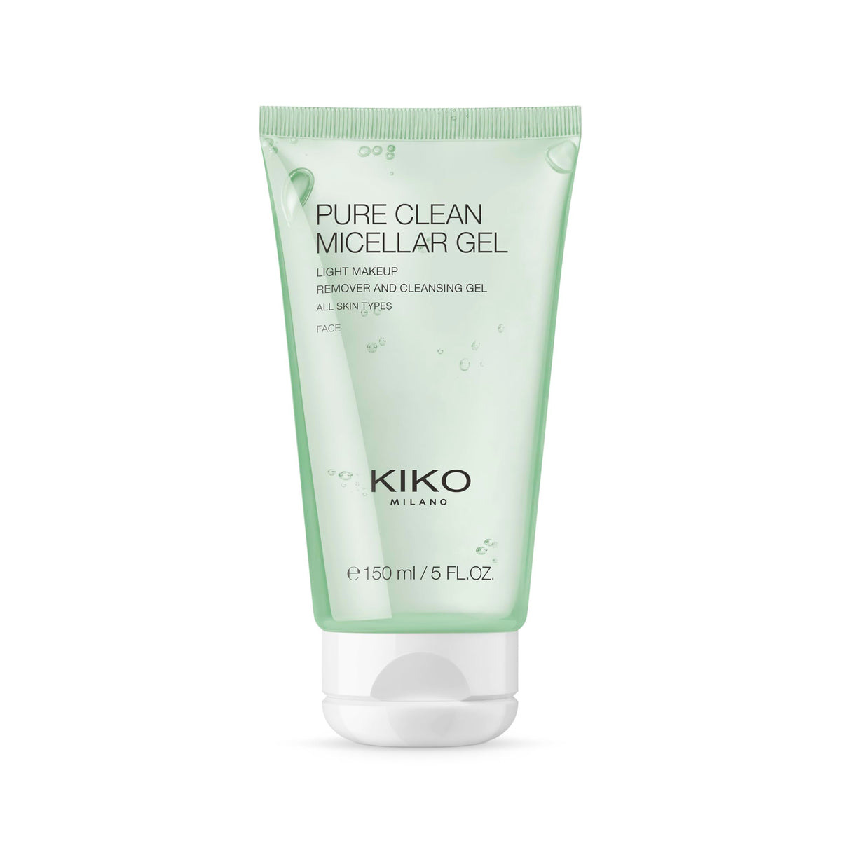 KIKO MILANO Pure Clean Micellar Gel, Micellar Cleansing Gel for Face, Eyes and Lips