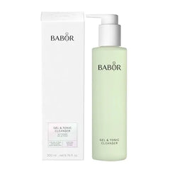BABOR Gel Tonic Cleanser for Oily and Blemished Skin, Cleansing Gel and Toner in One, Vegan Formula, Gel; Tonic  Gel Tonic Cleanser 2 in 1, 1 x 200 ml