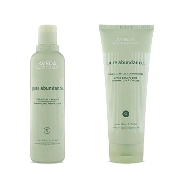 Aveda Pure Abundance Volumizing Shampoo & Clay Conditioner Set Adds Body & Boosts Volume for Thin, Fine Hair