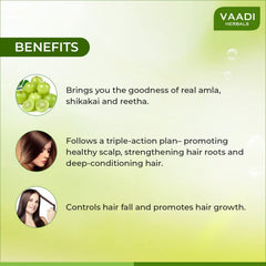 Vaadi Herbals Amla Shampoo With Shikakai And Reetha, 110 ml
