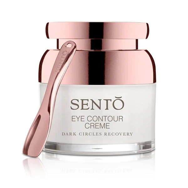 Onsen SENTO Eye Contour Creme - 30ml / 1 fl.oz, Reduces Dark Circles, Puffiness & Fine Lines - Sea Fennel Stem Cells, Rice Bran Oil & Hyaluronic Acid - Hydrogen Infused Anti-Aging Cream