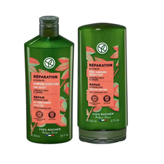 Yves Rocher Shampoo and Conditioner Set of 2 Nourishing & Restoring Jojoba Oil Deep Hydration & Repair – Silicone-Free - 300 ml / 10.1 fl oz 200 ml /6.7 fl.oz