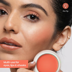 Insight Cosmetics Crème Blusher, Face Makeup, Soft Salmon, 3.5 gm(B-02=01)