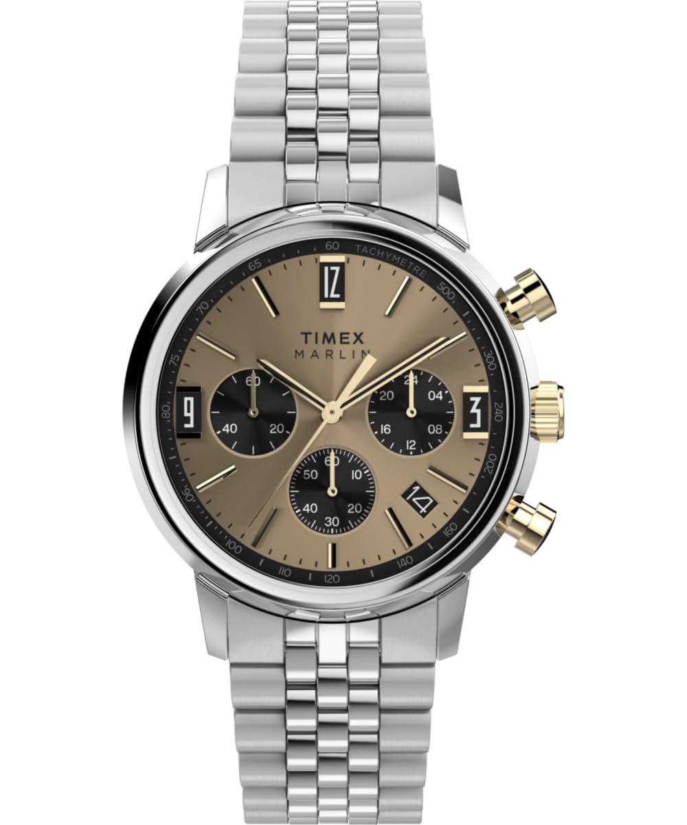 Timex Men's Chronograph Quartz Watch with Stainless Steel Strap TW2W60100