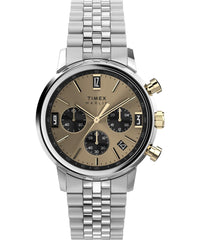 Timex Men's Chronograph Quartz Watch with Stainless Steel Strap TW2W60100