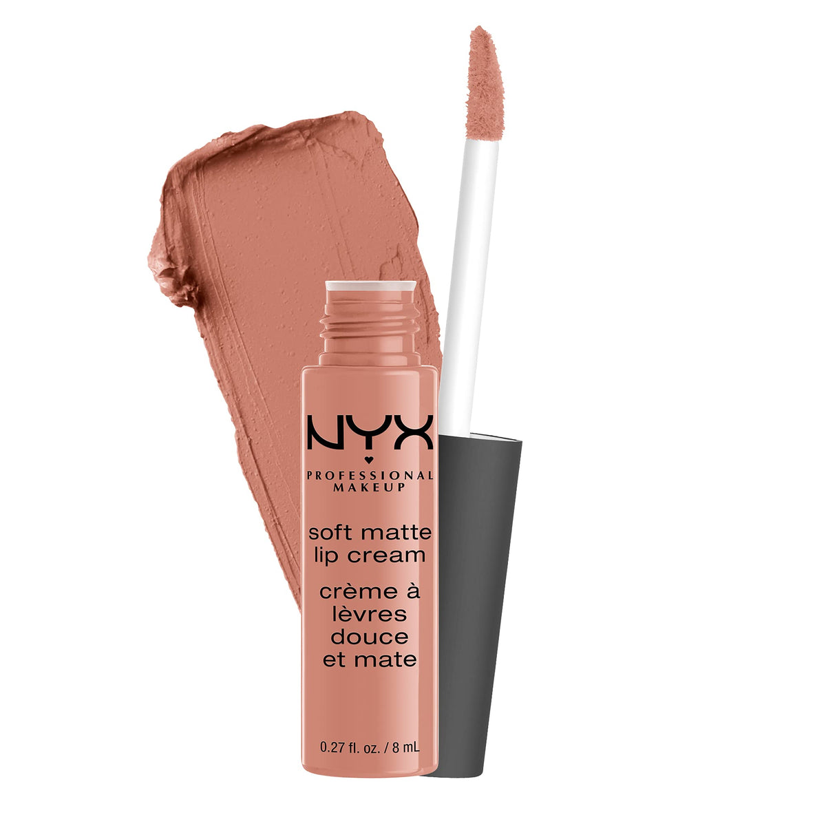 Nyx Professional Makeup Soft Matte Lip Cream, Lightweight Liquid Lipstick Stockholm (Midtone Beige Pink)