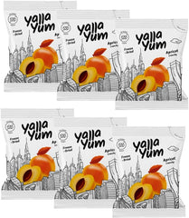 YallaYum Freeze-Dried Apricot, 6 Packs of 15g | 100% Fruit, Non-GMO, No Added Sugar, Gluten-Free,No Additives Added, Vegan, Made From 828g Fresh Apricot | Healthy Snack for On-the-Go