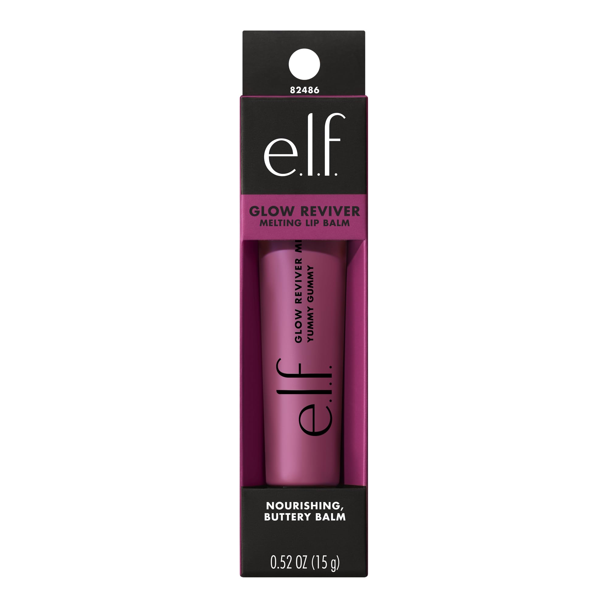 e.l.f. Glow Reviver Melting Lip Balm, Hydrating Tinted Lip Balm For A Glossy Finish & Soft, Supple Lips, Vegan & Cruelty-Free, Yummy Gummy
