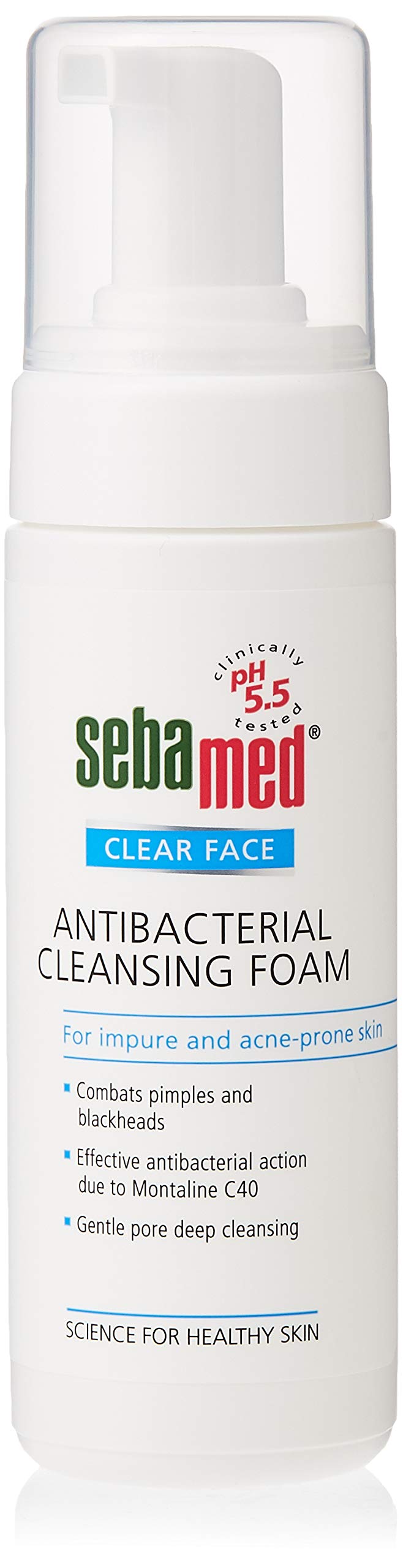 Sebamed Clear Face Antibacterial Cleansing Foam for Impure and Acne Prone Skin - 150 ml