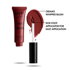 NYX Professional Makeup Sweet Cheeks Soft Cheek Stain, Cream Blush - Bombshell
