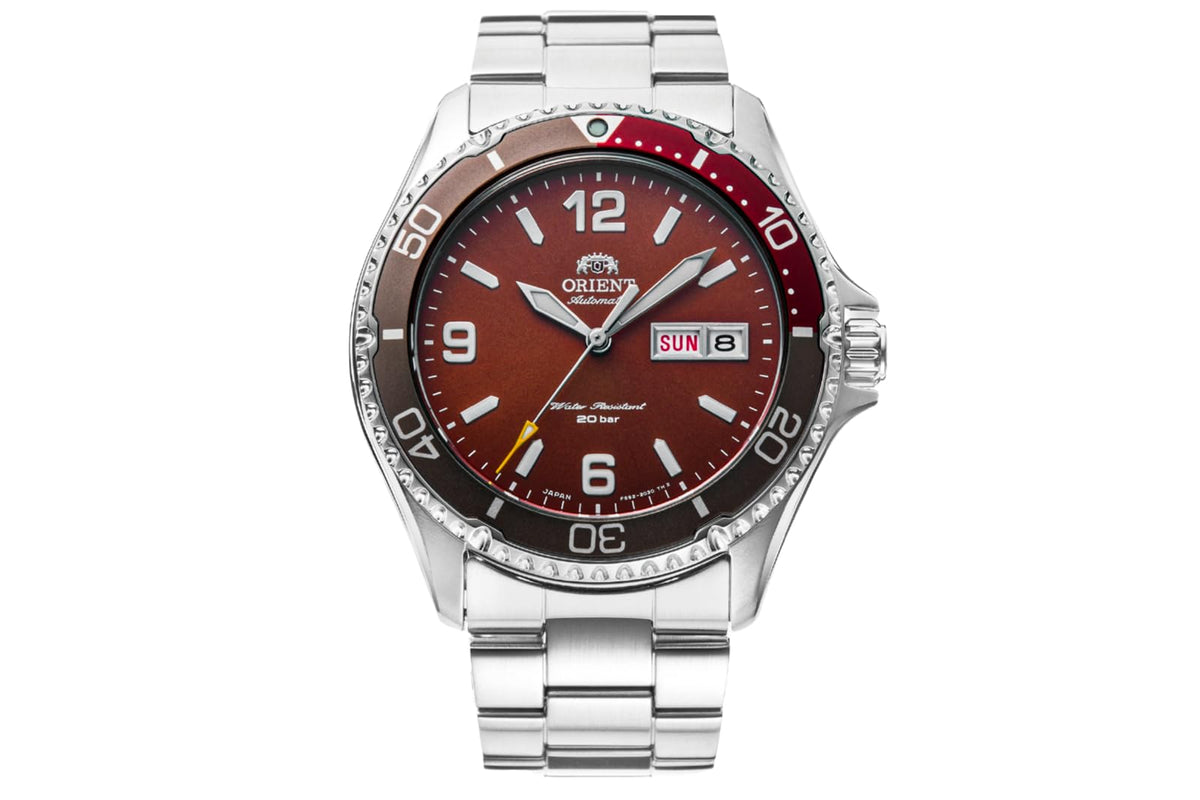 ORIENT Kamasu/Mako III Men's Automatic Manual Winding Sports Steel or Silicone Divers' Watch with Screw Crown and Sapphire Crystal