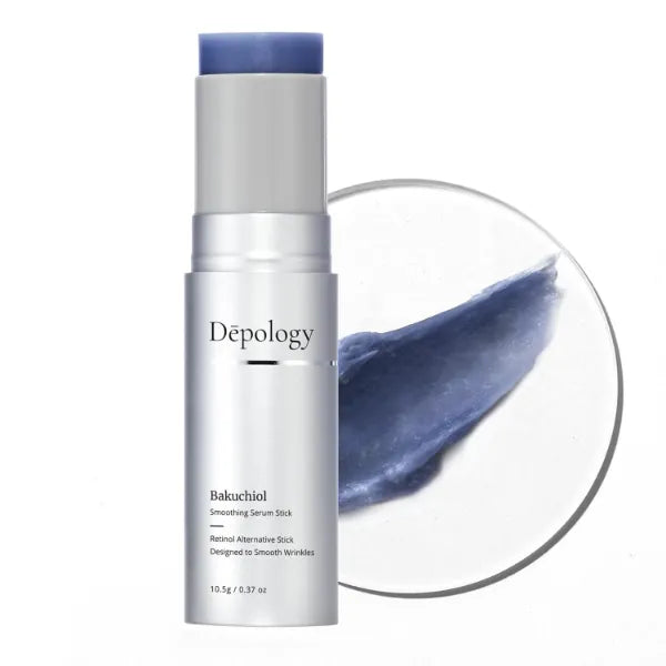 Depology Bakuchiol Smoothing Serum Stick | Hydrating Serum Stick for Wrinkles & Fine Lines | Facial Balm Moisturizer | Korea Beauty & Personal Care, 0.37 Oz