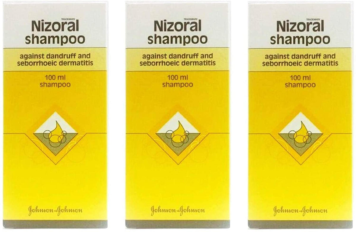 Nizoral Anti-Dandruff Shampoo, 100 ml - Pack of 3
