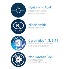 CeraVe Hydrating Toner for Face Non-Alcoholic with Hyaluronic Acid, Niacinamide, and Ceramides for Sensitive Dry Skin, Fragrance-Free Non Comedogenic, Full Size, 6.80 Ounce (Pack of 1)