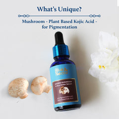 Blue Nectar Plant Based Kojic Acid Serum for Pigmentation & Dark Spots Removal | Anti-Pigmentation Face Serum for Women & Men with Rice Water & Mushroom | Lightweight | All Skin Types (13 Herbs,30ml)