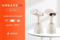 Sokany SK-12003 1500W Clothes Steam Iron, 250 mm Size