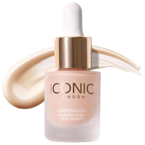 ICONIC LONDON Underglow Blurring Primer | Blurs Imperfections and Gives Skin a Radiant Glow, Cruelty-Free, Vegan Makeup, 0.33 Fl Oz
