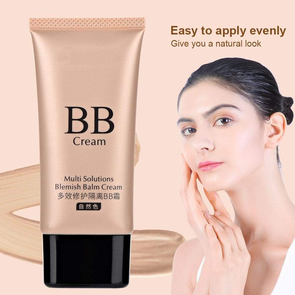 FRIDNL 3 Colors Smooth BB Cream Makeup Base Face Liquid Foundation, Concealer Whitening Moisturizer Oil-control Waterproof Liquid Foundation(Natural)