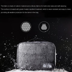 COOLBABY Electronic Accessory Bag Travel Cable Organizer Universal Waterproof Portable Cable Organizer for Adapter Memory Cards USB Cable Organizer, Large