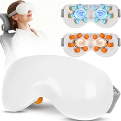 CAMLKE Eye Massager with Heat and Cooling, Eye Mask for Eye Strain Relief | Heated Eye Massager for Migraines, Relax Before Sleep, Bluetooth Music, USB C Rechargeable, Ideal Gifts for Mother Daily Use