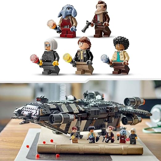 LEGO Star Wars: Skeleton Crew The Onyx Cinder Set, Collectible Building Toy for 10 Plus Year Old Boys & Girls, Includes 5 Character Minifigures, Gift Idea for Kids and fans 75374