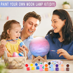 Paint Your Own Moon Lamp Kit for Kids, DIY Gifts 3D Moon Night Light, Easter Arts and Crafts for Kids Ages 7-12, Art Supplies Arts & Crafts Kit Toys for Girls Boy Birthday Gift Ages 4 5 6 7 8 9 10 11