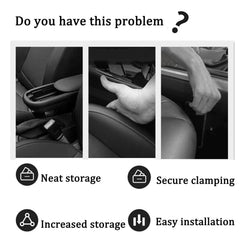 Car Seat Gap Filler Organizer, 2024 Car Gap Filler Organizer, Car Side Seat Gap Filler, Vehicle-Mounted Gap Leak-Proof Filling Strip, Universal Car Seat Gap Filler for Car SUV Truck (Black, 1 Pair)
