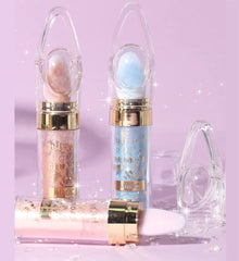 MAKINGTEC Highlighter Powder Stick, 3 Colors Fairy Highlight Patting Powder, Upgrade Shimmer Face and Body Highlighter Powder Stick, Body Brightens the Natural Three-dimensional Face Blusher