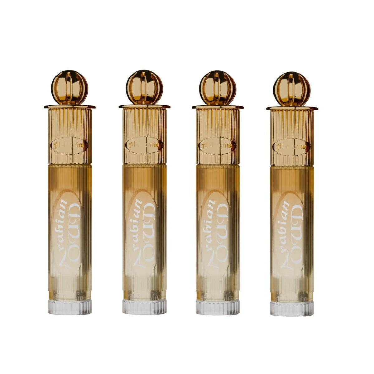 Gold Series Arabian Oudh Attar Roll On for Men & Women - Pack of 4 (6ml Each)