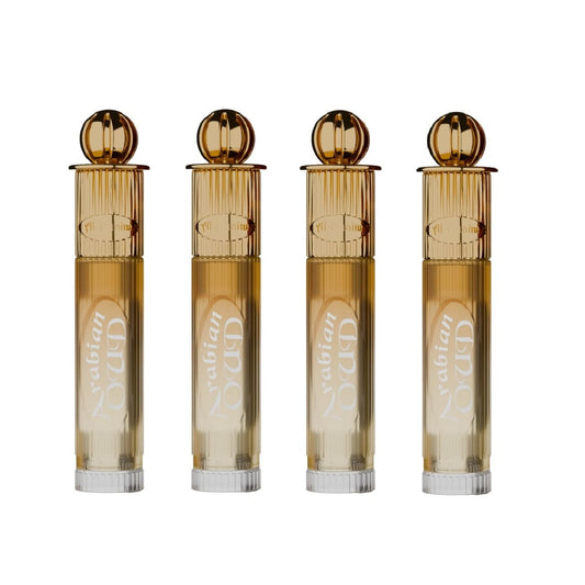 Gold Series Arabian Oudh Attar Roll On for Men & Women - Pack of 4 (6ml Each)
