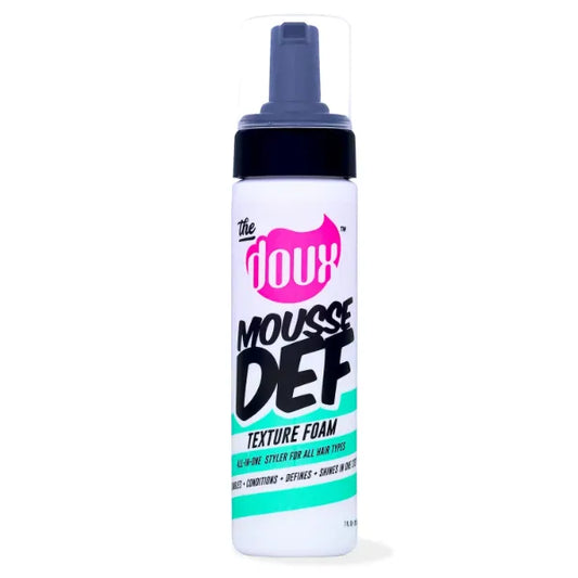 The Doux Mousse Def Texture Foam – All-in-One Multi-Use Styling Mousse for Curly & Textured Hair (7 oz)