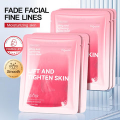 5 Pcs Peptide Face Mask, Anti-Aging, Lift & Tighten Skin with Hyaluronic Acid
