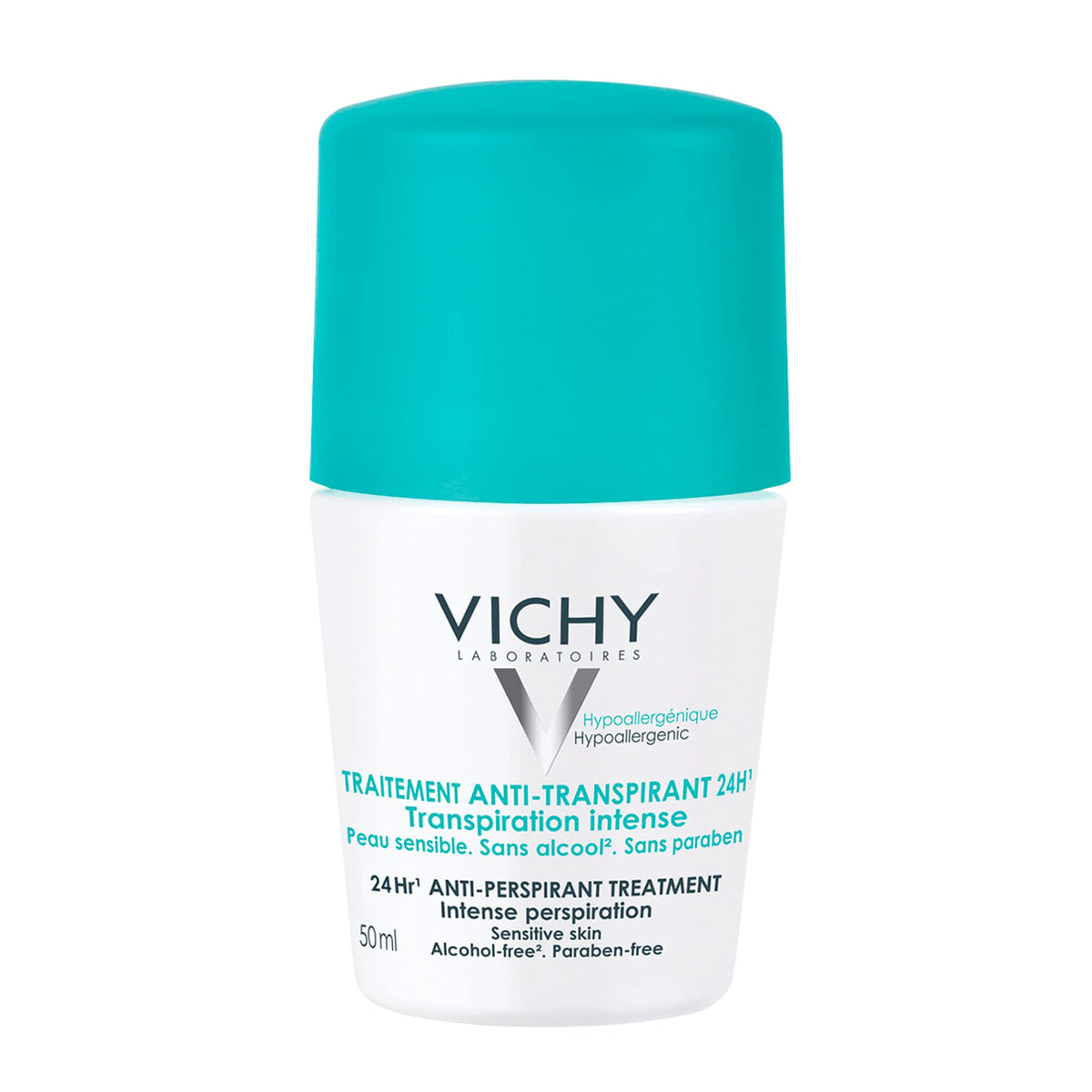 Vichy 48 Hour Anti-Perspirant Treatment Roll-On for Sensitive Skin, 50 ml