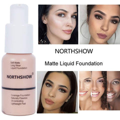 Liquid Foundation Matte Oil Control Concealer - Full Cover, Water-Resistant (30ml)