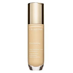 Clarins Everlasting Foundation | Full Coverage and Long-Wearing | Hides Imperfections, Evens Skin Tone and Provides 24-Hour Hydration and Hold* | Natural, Matte Finish | Transfer-Proof