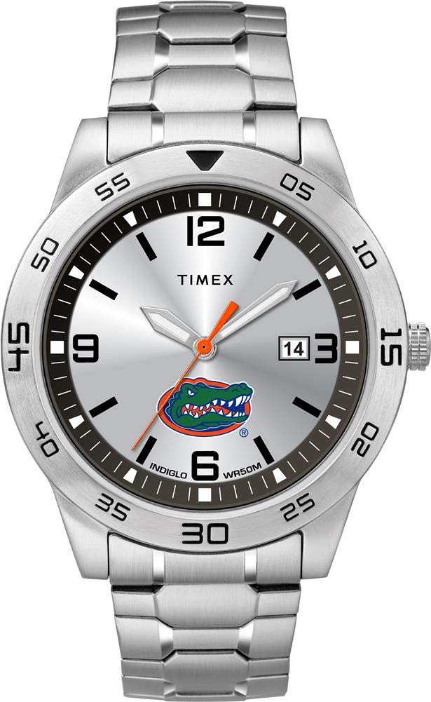 Timex Tribute Men's Citation 42mm Quartz Watch with Stainless Steel Strap - Florida Gators