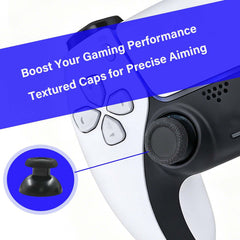 Black Replacement Thumbsticks for PS5 Controller Thumbsticks,Compatible with PS5 & PS4 Gaming Controller Joystick,with Repair Tools