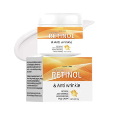Grospe Retinol Anti-Wrinkle Face Cream - Anti-Aging Moisturizer with Bakuchiol & Hyaluronic Acid, Firming & Hydrating Treatment for Fine Lines and Wrinkles, 1oz