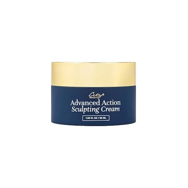 City Beauty Advanced Action Sculpting Cream Solution for Saggy Jawline, Drooping Face, and Neck Wrinkles Firming Cream for Loose, Sagging Skin