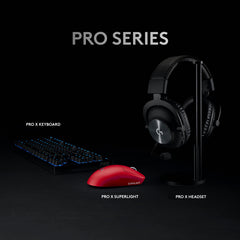 Logitech G PRO X Superlight Wireless Gaming Mouse, Ultra-Lightweight, Hero 25K Sensor, 25,600 DPI, 5 Programmable Buttons, Long Battery Life, Compatible with PC/Mac - Red