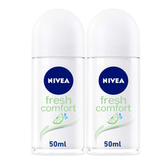 NIVEA Deodorant Roll-on for Women, Fresh Comfort - 2x50ml