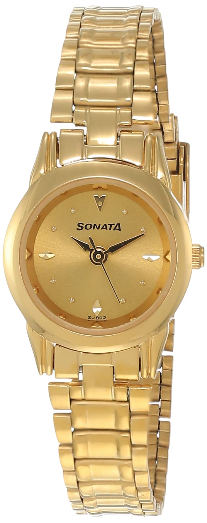 Sonata Champagne Dial Analog watch For Women-NR8925YM02W