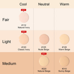 KYDA AirBrush Foundation Spray, Silky Foundation Mist Makeup, Flawless Coverage for Smooth Creamy Nude Finish, Breathable Blendable Lasting Formula, Moisturizing Makeup Primer-#310 Sunny Beige