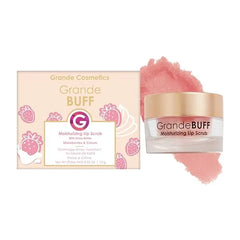 Grande Cosmetics GrandeBUFF Moisturizing Lip Scrub with Mango Butter & Shea Butter for Smoother, Softer Looking Lips 0.53 fl oz