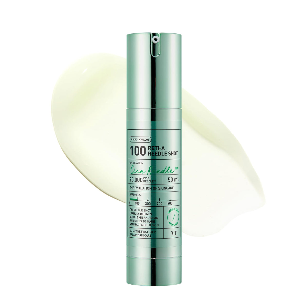 VT COSMETICS Reti-A Reedle Shot 100 | Retinol(Vitamin A) Microneedling Serum, Repairing Exosome, Ideal for Retinol Beginner, Glass Skin, Korean Skin Booster 1.69Fl Oz(50ml)