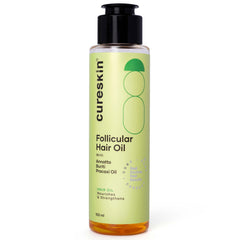 Cure Skin Follicular Hair Oil | Nourishes and Strengthens with Biotin, Bhringraj Hair Oil and Coconut (100ml)