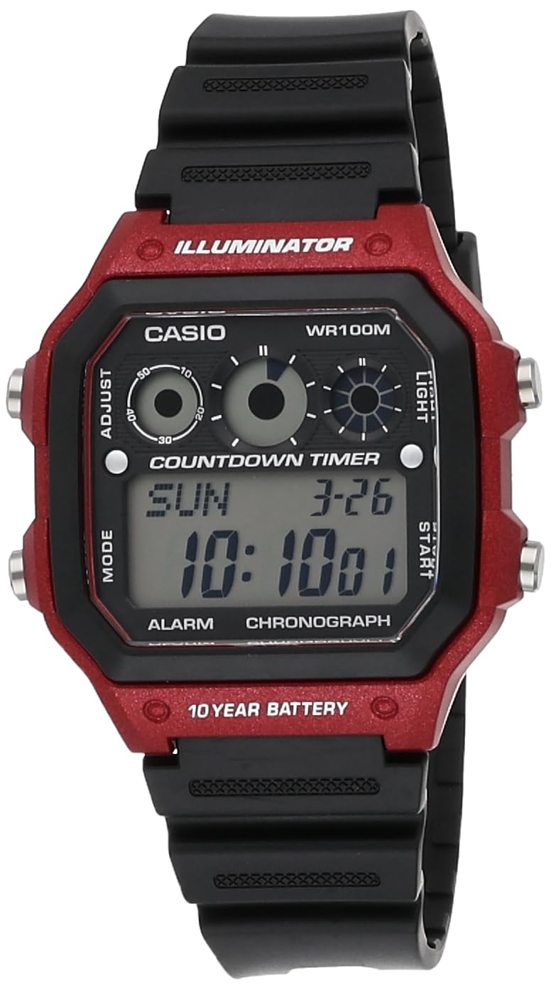 Casio Men's Watch - AE-1300WH-1A2VDF Red